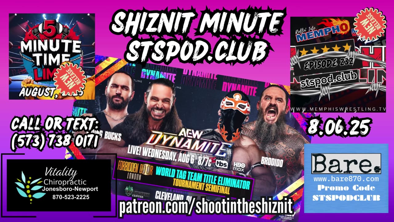 SHIZNIT MINUTE 8.6.25-BT talks DYNAMITE!