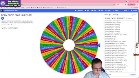 BEAN BOOZLED LIVE CASINO GAME CHALLENGE!