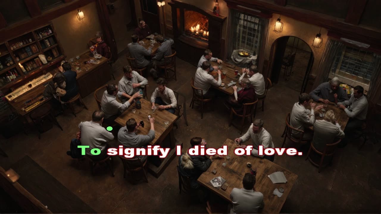 There Is a Tavern in the Town – Karaoke Silábico con Imágenes AI | Versión Emotiva y Visua