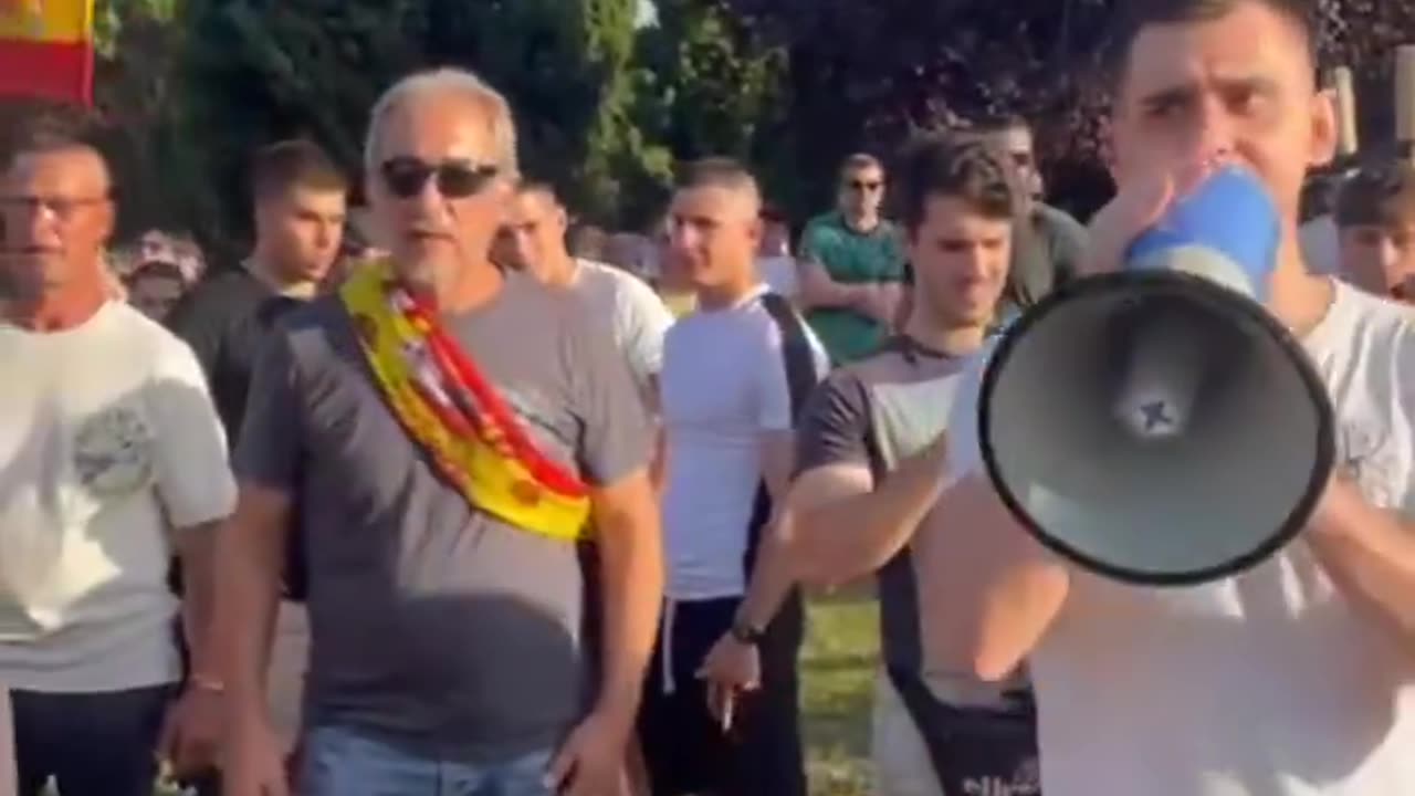 "This is our land, illegals out!" Spanish patriots have had enough.