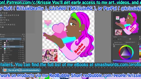 Art Stream Working on Commissions
