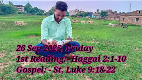 Catholic Daily Gospel and Reading in Hindi 26 September 2025 | Today's Bible Verse