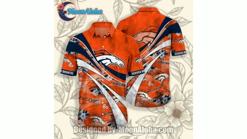Denver Broncos NFL Football Orange Unique Hawaiian Shirt