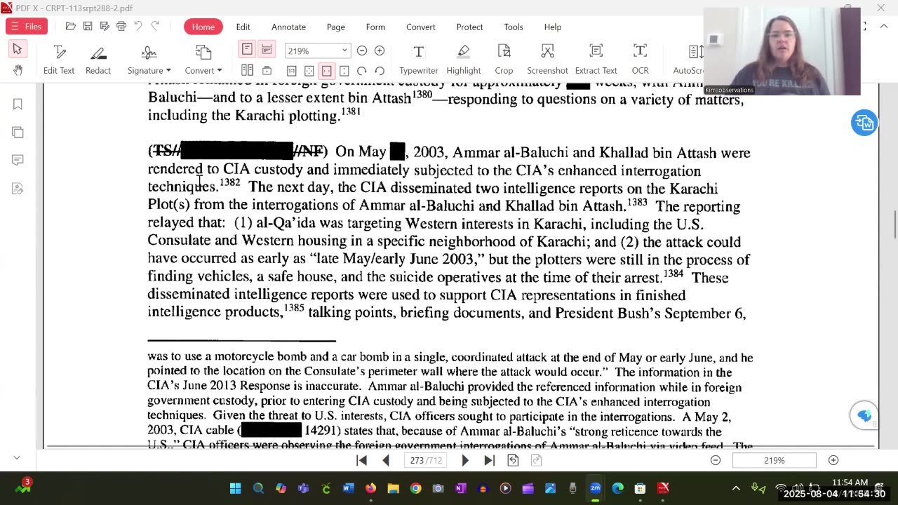 V 29 Senate Torture Report