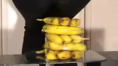 Butt Crush Big Pile of Bananas