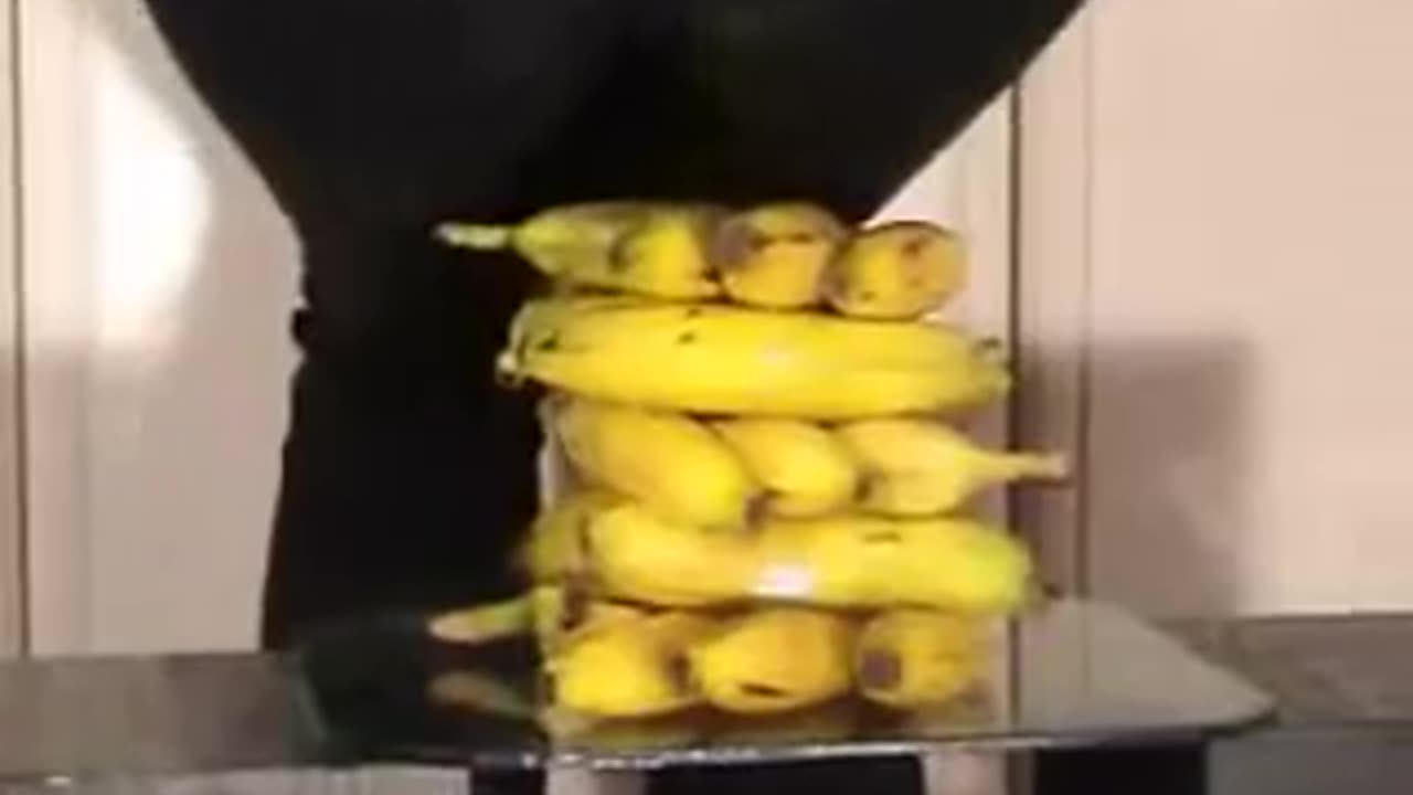 Butt Crush Big Pile of Bananas