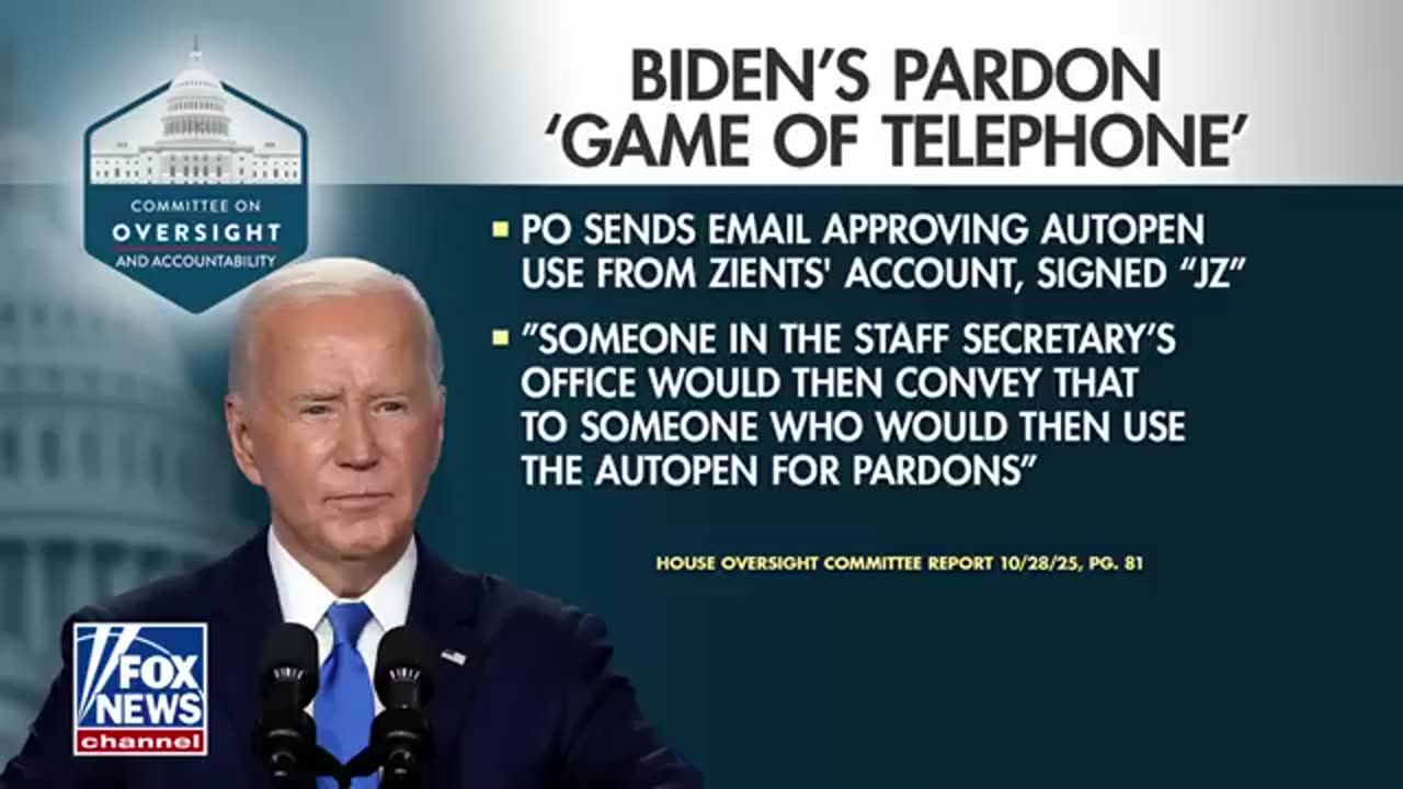 Biden breaks silence on BOMBSHELL autopen report_ 'Political retribution'