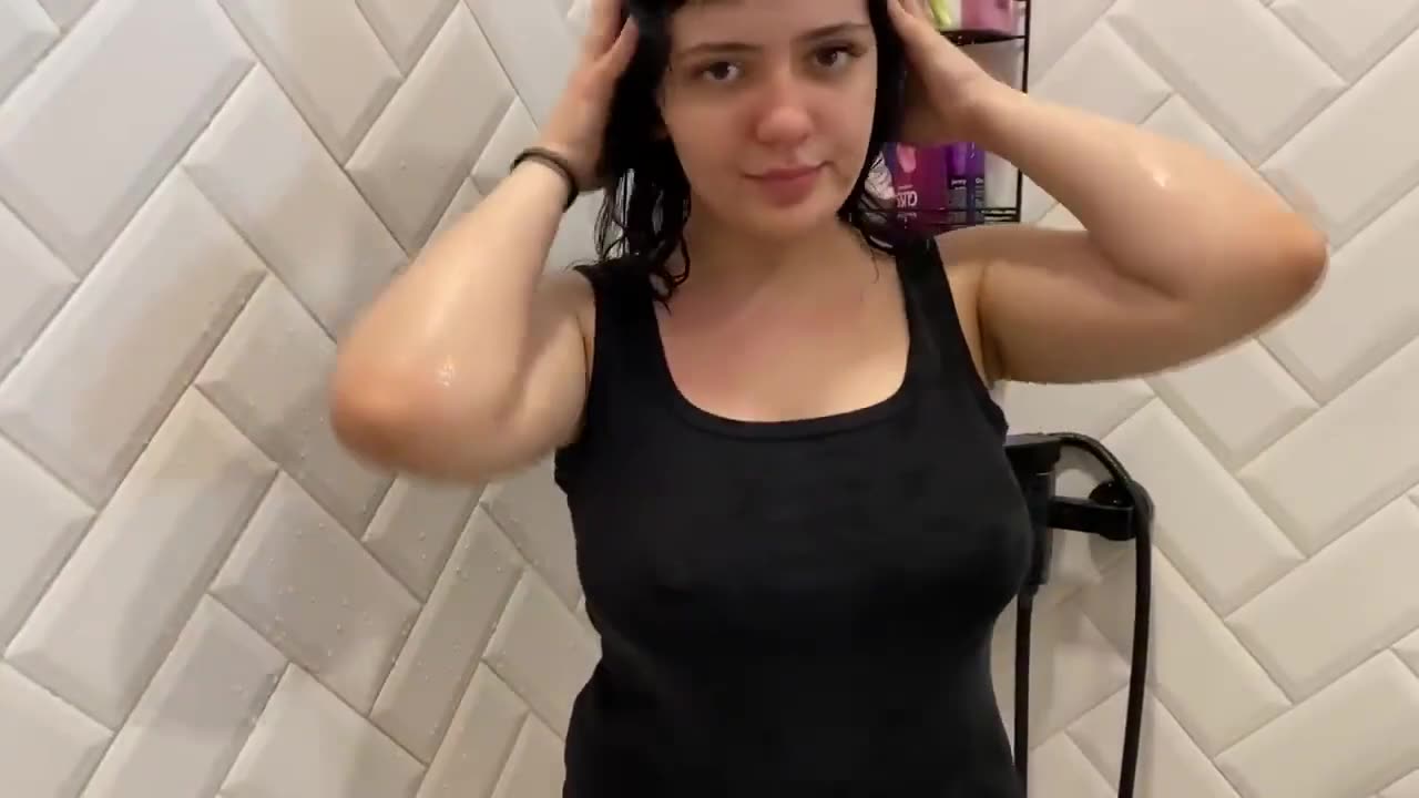 Dry Vs Wet Try On haul || See through Try On Haul T shirts || Shower with me