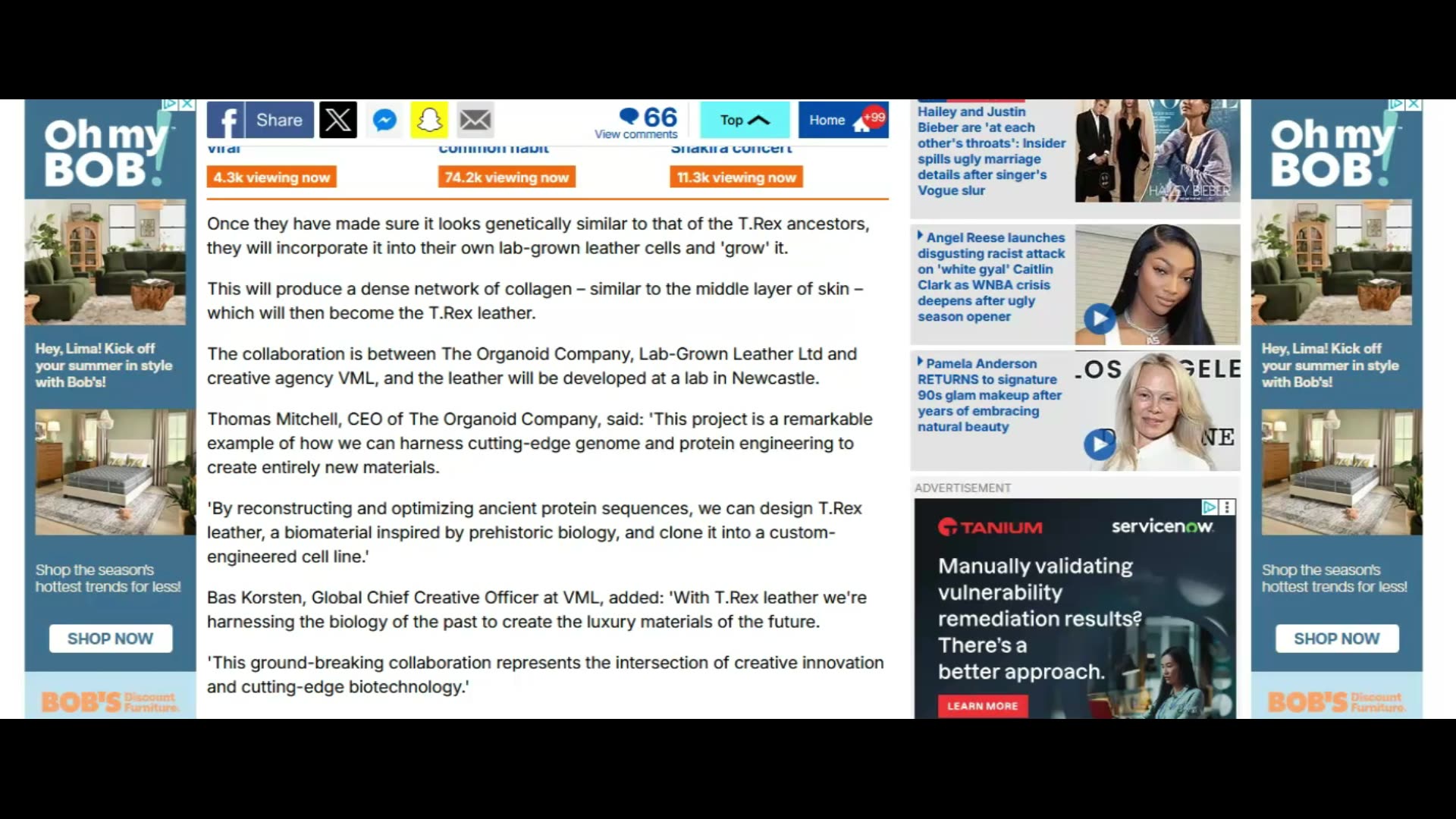 Tyrannosaurus Rex Leather