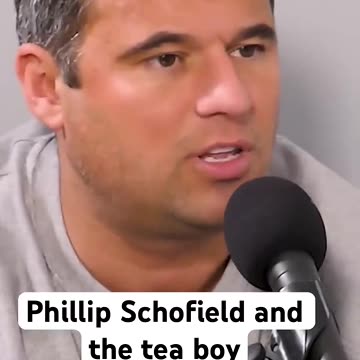Phillip Schofield and the tea boy
