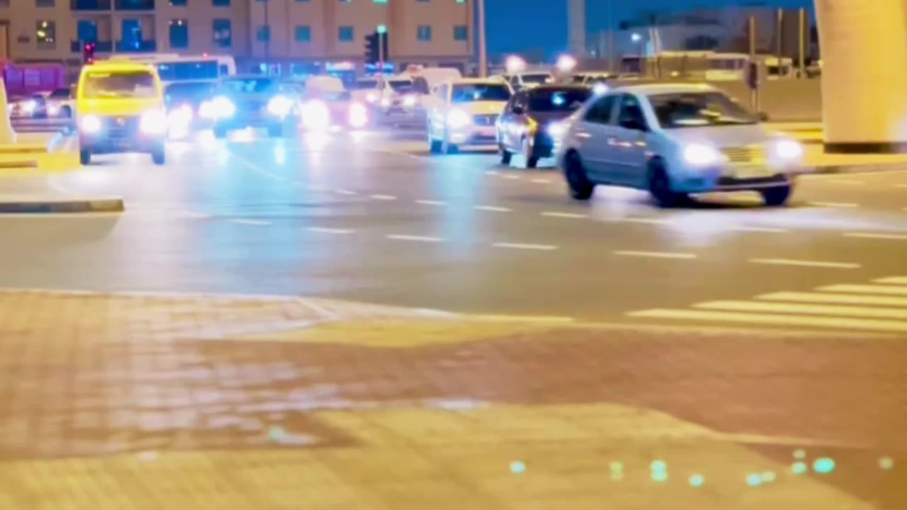 Qatar night view video