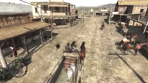 Red Dead Redemption Wagon Driving