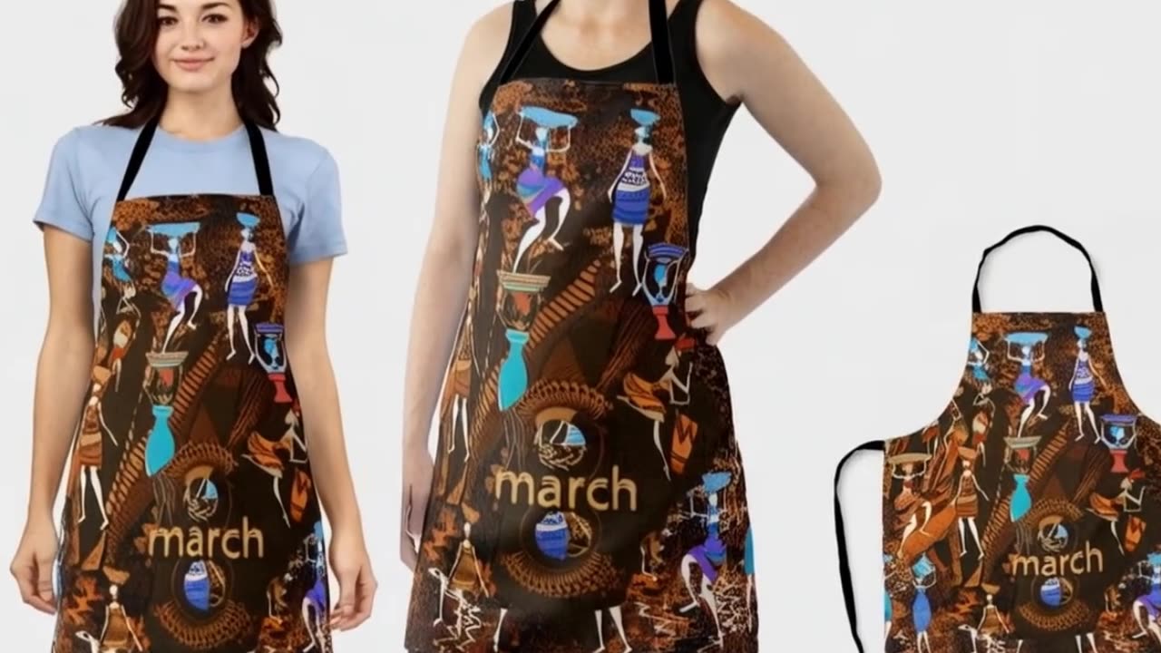 Echoes of Empowerment March 8th Apron by Super Events Store on Zazzle