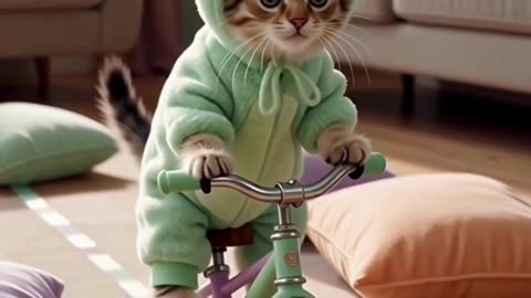 Frog Suit Kitty Overload 🐸💚 | Cutest Cat in a Frog Outfit Ever