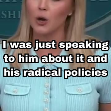 Leavitt Answers in Epic Fashion When Asked about Trump’s Relationship with the NYC Communist