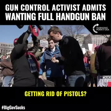 Charlie Kirk vs. College Leftist on Gun Control / Full Handgun Ban