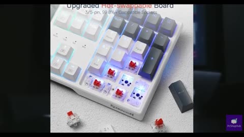 Redragon K668 RGB Gaming Keyboard, 108 Keys Wired Mechanical Keyboard w/Extra 4