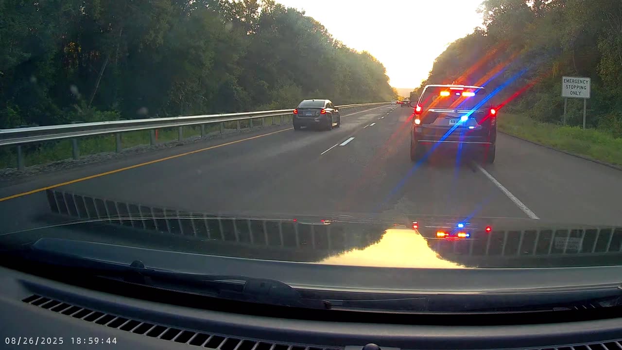 Driver Nearly Hits Unmarked Cop Car