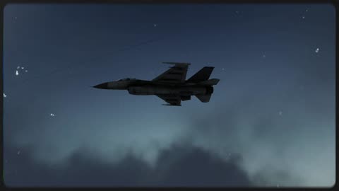 War aircraft floating in the sky rock