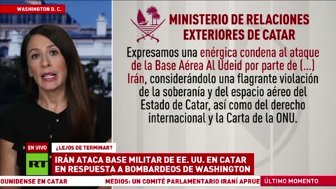 Trump califica de débil el ataque iraní a base de EE.UU.