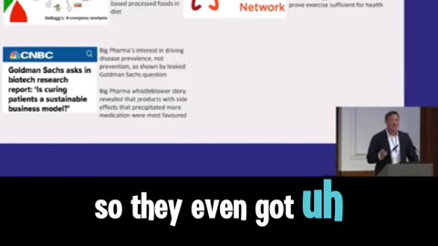 Goldman Sachs leaked meeting: "A patient cured is a customer lost."