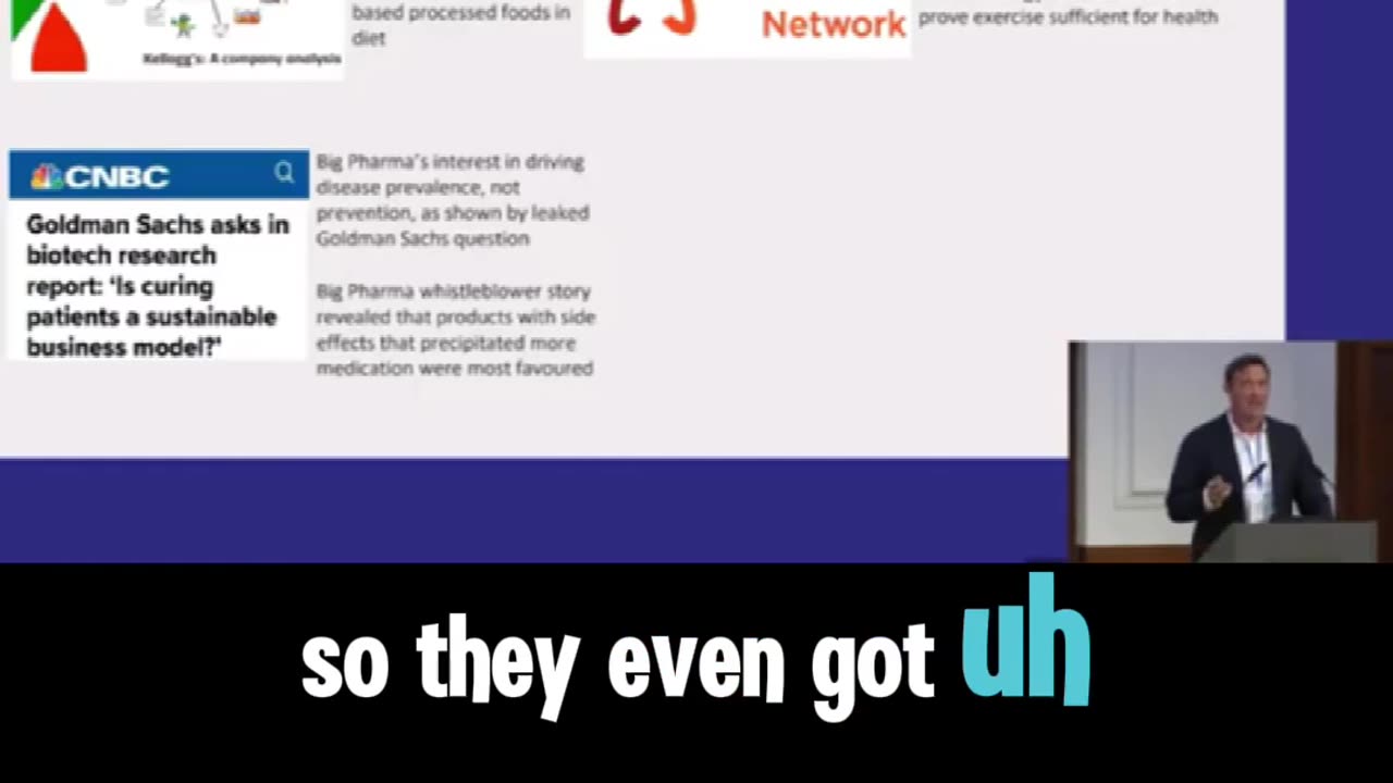 Goldman Sachs leaked meeting: "A patient cured is a customer lost."