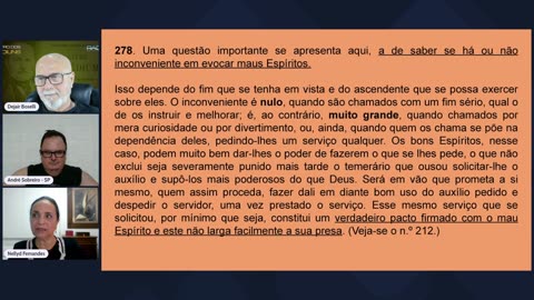 #245 O Livro dos Médiuns- Cap.25 - Das Evocações - 3ª parte com Nellyd Fernandes e Dejair Boselli
