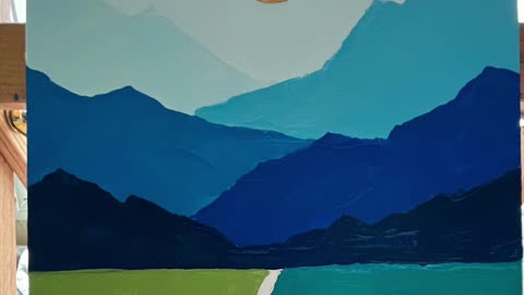 How to draw and paint mountains, the easy way