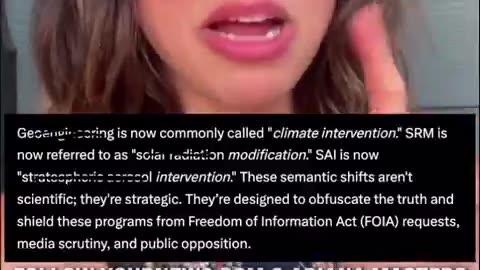 Nicole Shanahan releases Whistle-blower report on Geo-Engineering