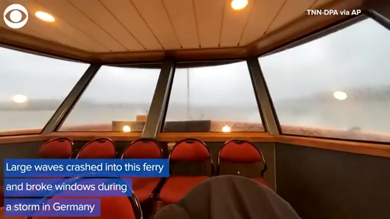 WEB EXTRA: Waves Slam Into Commuter Ferry, Break Windows