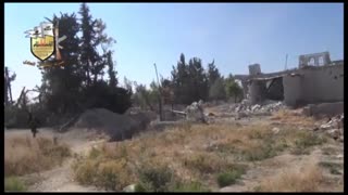 💥🕳️ Syria War | Opposition Tunnel Bomb Debris Nearly Hits Fighters in Adra | RCF