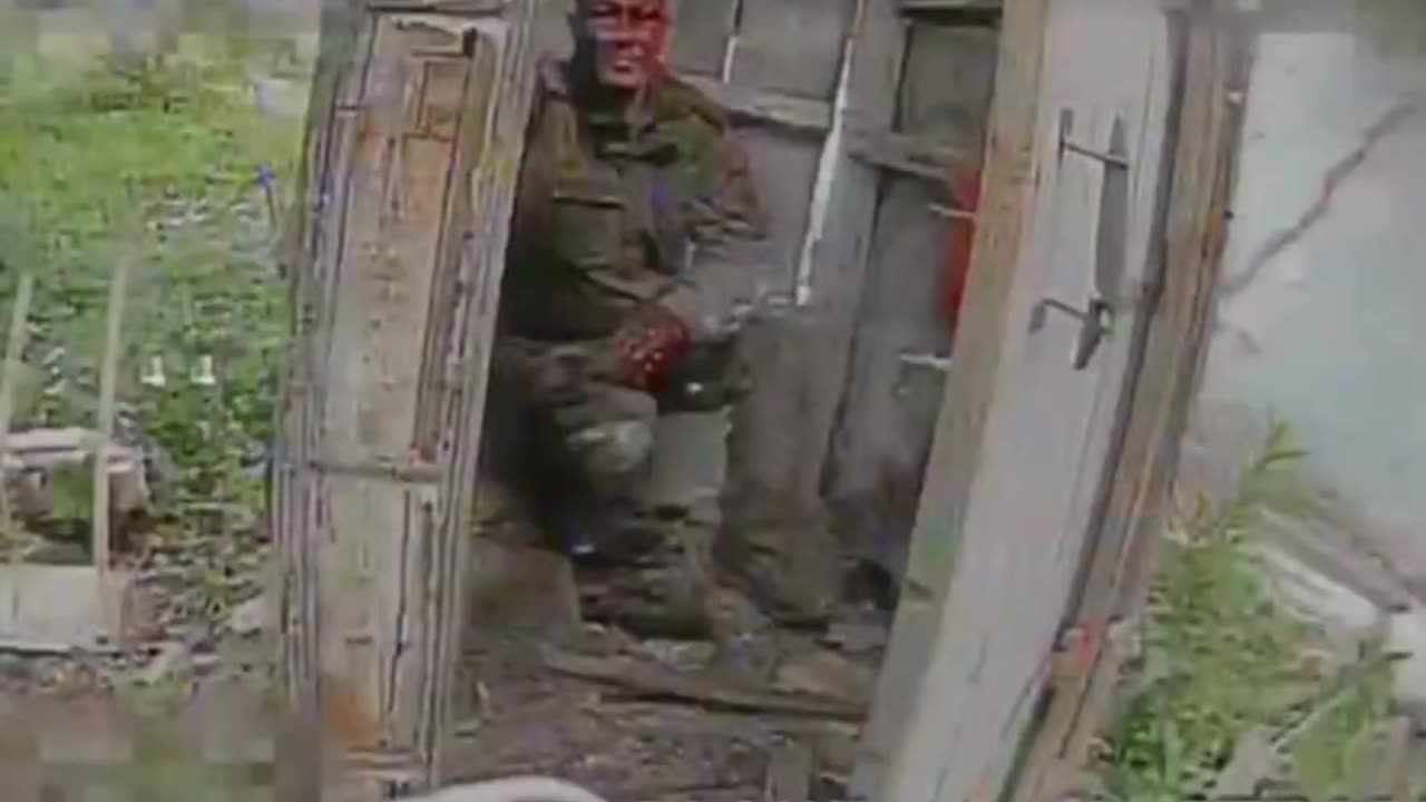 Blowing Russian Soldier Out the Back of an Outhouse