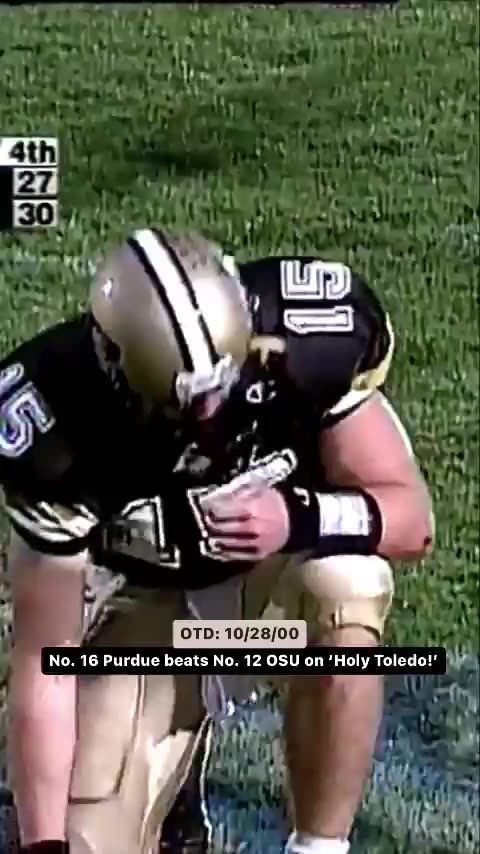 On This Day in 2000: Purdue Beats Ohio State on "Holy Toledo" |#BigTenFootball