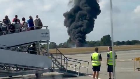 Business jet crashes at London Southend Airport, no word on casualties