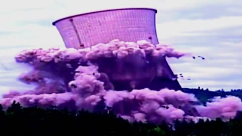 Trojan Nuclear Power Plant Cooling Tower Implosion