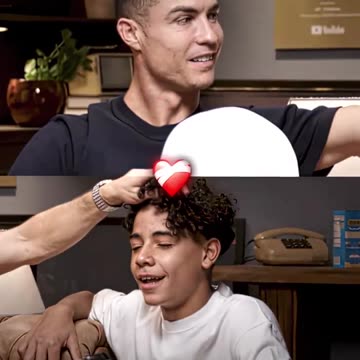 When Ronaldo Jr Cut His Hair Like Ronaldo ❤️‍🩹