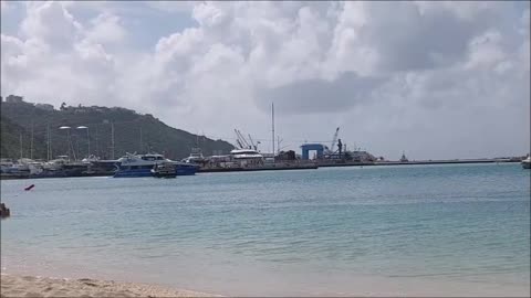A Quick Peek at Great Bay Beach on Sint Maarten in the Caribbean