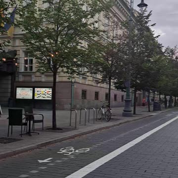 Gediminas Ave After Sunset: Vilnius Nights