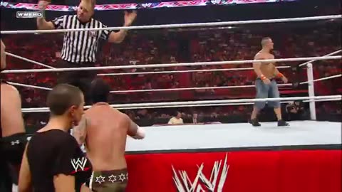 The Nexus interrupt the main event and reap destruction Raw, June 7, 2010 HD