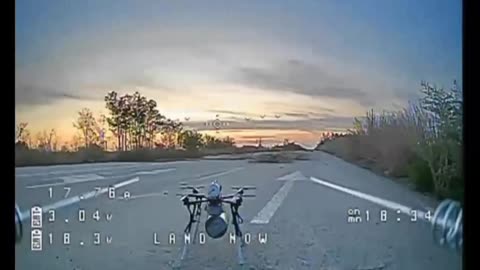 Ukrainian Drone Observes a Russian Ambush Drone Up Close