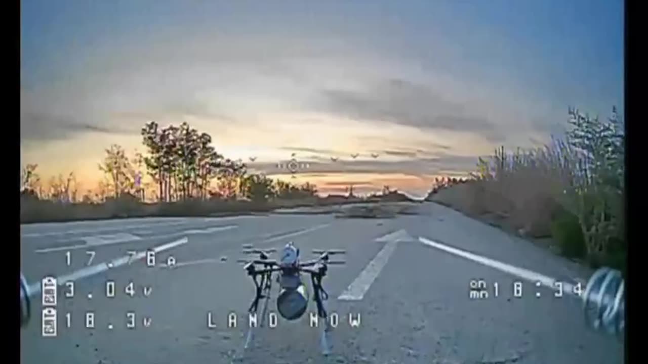 Ukrainian Drone Observes a Russian Ambush Drone Up Close