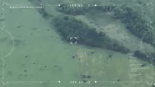 Ukrainian Drones Find Russian Firebase Hiding in Treeline