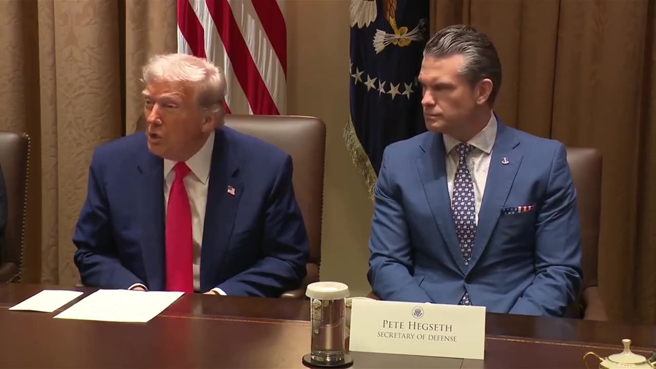 President Trump: "Everyone at this table is doing an incredible job."