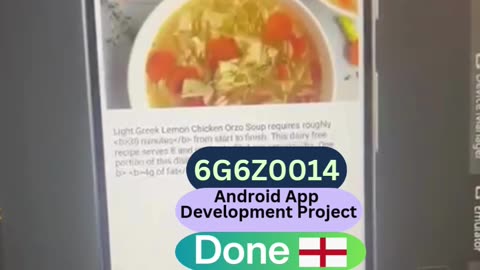 Student Work(Project)|6G6Z0014 Android Meal Planner App Preview| Manchester Metropolitan University