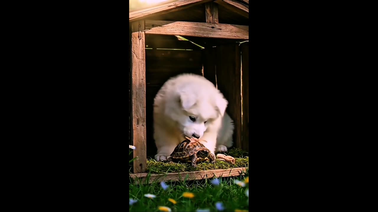 puppy save turtle life & rescue