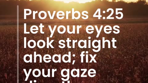 Proverbs 4:25