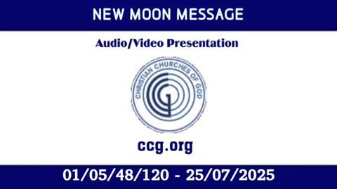 New Moon Message (Audio) for 01/05/48/120 - 25/07/2025