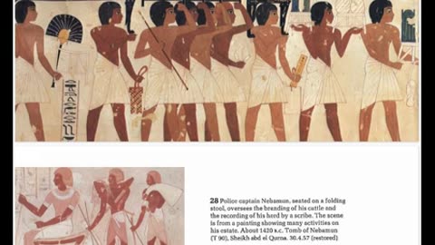 EGYPTIAN(HAMITES) WALL PAINTINGS: THE Metropolitan Museum of arts collection of FACSIMILES.🕎 Exodus 5:6-20 “And the officers of the children of Israel, which Pharaoh's taskmasters had set over them, were beaten, and demanded”