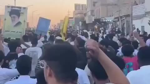 IRAQI People have come out in MASS to show SUPPORT for the IRANIAN People.