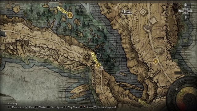 Elden Ring PC | Location of Map: Liurnia East from Liurnia Lake Shore site of grace #shorts